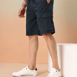 Mast & Harbour Men Pure Cotton Cargo Shorts-picture-32
