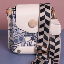 HAUTE SAUCE by Campus Sutra Women Graphic Crossbody Sling Bag-image-54