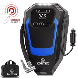 Kortex Touch Screen Digital Car Air Pump Inflator 12V DC with Led Light Auto On/Off- TI-BL50-8