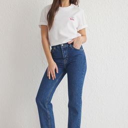 Trendyol Women Low Distress Light Fade Jeans-picture-33