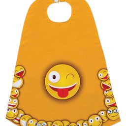 Right Gifting Digital Printed Satin Cape For Kids - Yellow Orange-11