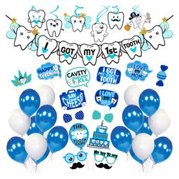 Zyozi I Got My First Tooth Decoration Kit Blue - Pack of 48-image-65
