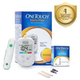 OneTouch Verio Flex Glucometer Machine | Free 10 Test Strips + 10 Sterile Lancets + 1 Lancing Device-picture-15