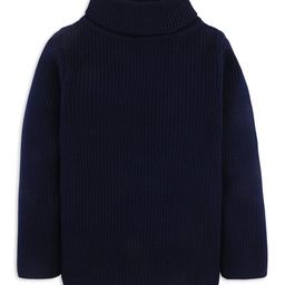 RVK Full Sleeves Ribbed Stretchable Skivvy Pullover Sweater- Navy-picture-33