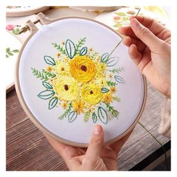 iKalaa Complete Embroidery Kit - Beginner's Delight (Design 2) Sewing Kit-0