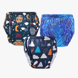 Chinmay Kids Baby Panty Boys and Girls Reusable Washable Printed Panty Pack of 3-image-101