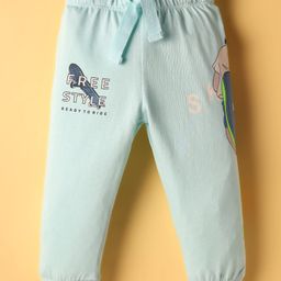 CUCUMBER Sinker Knit Full Length Skate Board Theme Printed Lounge Pant - Light Blue-picture-6