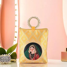 Kuber Industries Printed Structured Tote Bag with Applique image 3