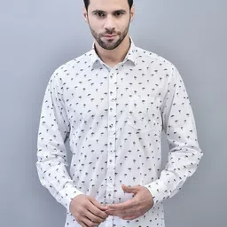 CODE OF HONOUR Men Comfort Opaque Printed Casual Shirt-image-40