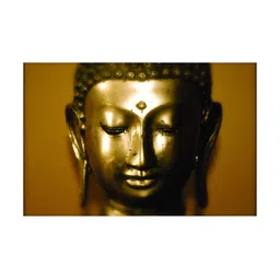 Inephos Gold-Toned And Brown Religious Printed Canvas Wall Art-36