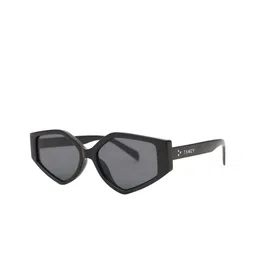 TAMZY Unisex Black Lens & Black Aviator Sunglasses with-image-16