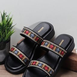 Anouk Ethnic Flatform Sandals-17