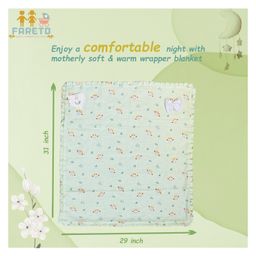 Fareto Organic Cotton Muslin Bedding Set Essentials For Newborn Baby,Pista Green image 5