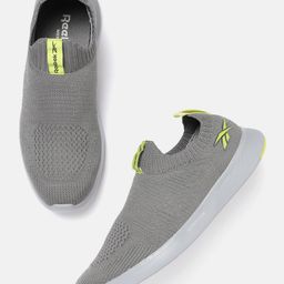 Reebok Men Grey Woven Design Druhan 2.0 Walking Slip-ons-picture-51