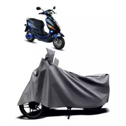 Auto Pearl Two Wheeler Cover with Bag for Hero Electric Electric Cruz BS6, Silver-image-85