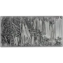 Yato 1000 Pcs Split Pins Assortment 1.5X25, 2.4X25, 2.4X38, 3X32, 3X50 & 4X60 Mm YT-06885-image-6