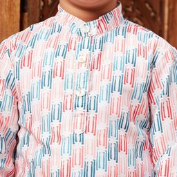 Stylo Bug Boys Ethnic Motifs Printed Regular Kurta with Pyjamas image 2