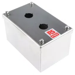 RS PRO Stainless Steel Push Button Enclosure-2 Hole 22 mm Diameter, 1611522-image-12