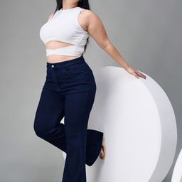 Miss Chase A+ Women Bootcut High-Rise Stretchable Jeans-picture-17