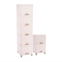 Kuber Industries White Set of 6 Regular Multi-Utility Organisers image 2
