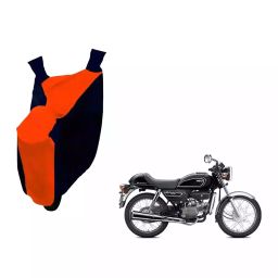 Auto Pearl Waterproof Two Wheeler Cover For Hero Splendor Pro Classic (Orange & Blue)-image-8