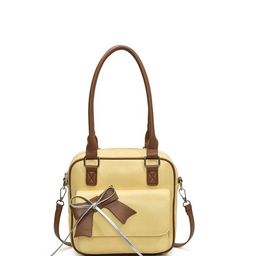 Outzidr Bow Detail Shopper Shoulder Bag-image-62