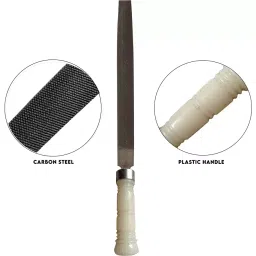 LXMI 10 inch (254 mm) Half Round File Tool With PVC Handle, AZHF010_1 image 2