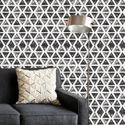 ArtzFolio Printed UV-Resistant Anti-Bacterial Triangular Shapes Peel & Stick Wallpaper-55
