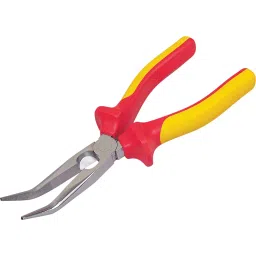 De Neers Red & Yellow Injection Non Sparking Bent Nose Plier (6inch)-12