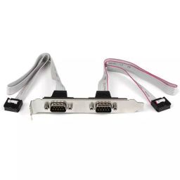StarTech.com Female 10 Pin IDC x 2 to Male 9 Pin D-sub Serial Cable 400mm, PLATE9M2P16-image-52