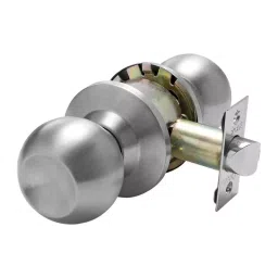 OZONE OCKL-22N STD SSS 60 mm Satin Stainless Steel Knob Lock with Key & Push Button-35