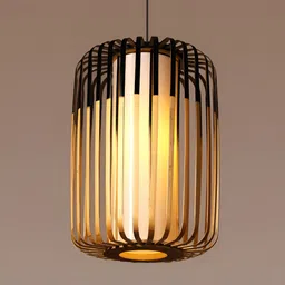 HABERE INDIA Black Traditional Ceiling Lamp-picture-23
