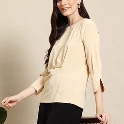 Mast & Harbour Crinkled Regular Top-image-74