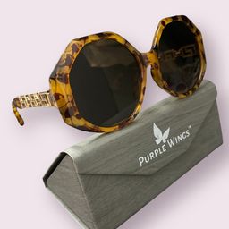 PURPLE WINGS Women Oversized Sunglasses with UV Protected Lens-47