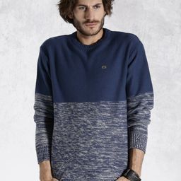 Roadster Blue & Grey Sweater-image-17