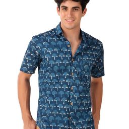 FAADDICTION Men Classic Slim Fit Opaque Printed Casual Shirt-image-90