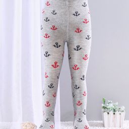 Mustang Footed Tights Anchor Design - Grey-image-9