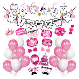 Zyozi I Got My First Tooth Decoration Kit Pink - Pack of 48-image-30