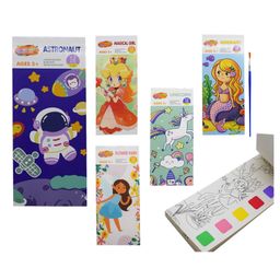 Asera Magic Coloring Book for Kids Activity Books for Children Coloring Books for Kids Ages 4-8 Years 12 Sheet Cartoon Painting kit with Brush for Birthday Return Gift (Set of 5)-16