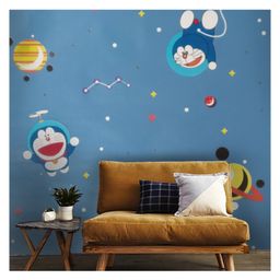 Jaamso Royals Blue Doraemon Vinyl Wallpaper-image-69