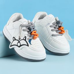 Babyoye Lace Up Casual Shoes With Applique - Grey-picture-19
