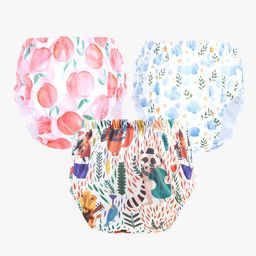 Chinmay Kids Baby Panty Boys and Girls Reusable Washable Printed Panty Pack of 3-image-98