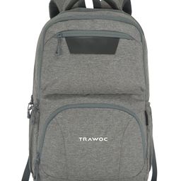 TRAWOC 30L Laptop Backpack TPB04 Ash Grey Laptop Compartment USB Charging 3 Year Warranty-image-6