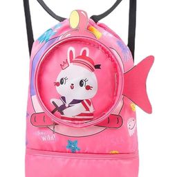 New Pinch Children's swimming bag dry and wet separation waterproof storage bag children's sports portable cute cartoon beach backpack (PINK ) design may vary-91