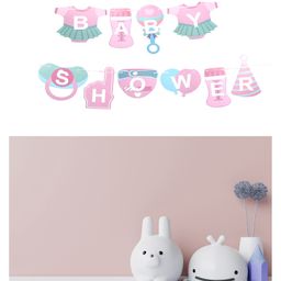 Funcart Baby Shower Prop Cutouts Banner - Pink-image-4