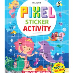 Pixel Sticker Activity Book: Curious Mermaid Over 1,400 Stickers for Kids Age 4+ | Underwater Pixel Art, Sticker Puzzles, - English-image-94