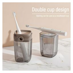 COZY VIBES Toothbrush Case, Travel Toothbrush, Toothbrush Cup, Tooth Brush Box, Travel Carry, Stable and Durable for Travel, Camping, Home, Business Travel - PACK OF 1 - COLOR MAY VARY image 2