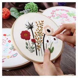 iKalaa Complete Embroidery Kit - Beginner's Delight (Combo) | 3 design with various accessories plus 1 Hoop image 3