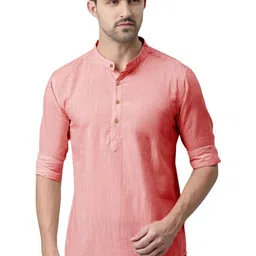 AMRIT TOP WEAR Men Solid Daily Cotton Straight Kurta-picture-43