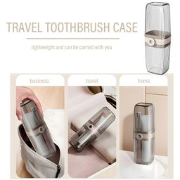 COZY VIBES Toothbrush Case, Travel Toothbrush, Toothbrush Cup, Tooth Brush Box, Travel Carry, Stable and Durable for Travel, Camping, Home, Business Travel - PACK OF 1 - COLOR MAY VARY image 4